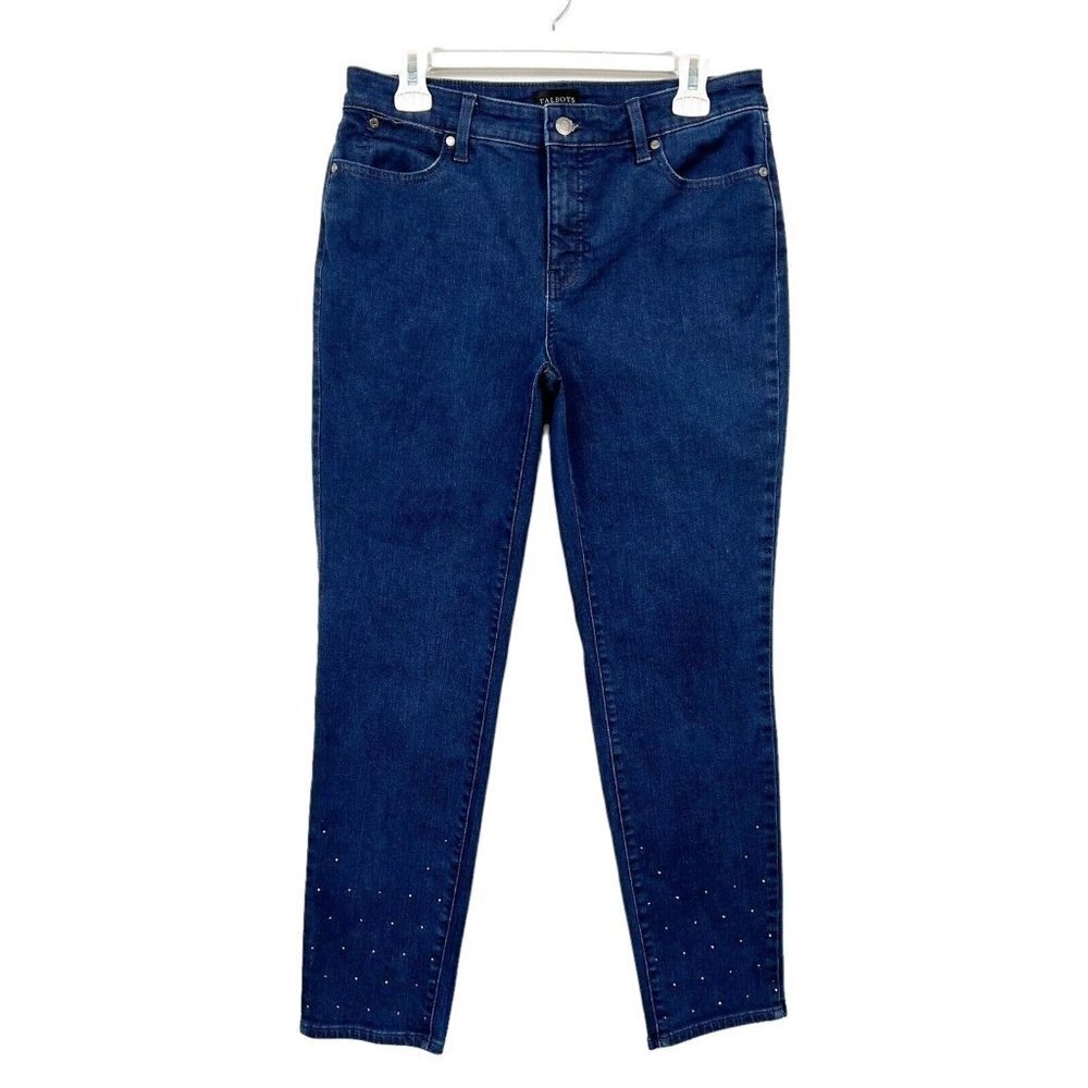 Talbots Slim Ankle Jeans Womens‎ Size 8 Embellished